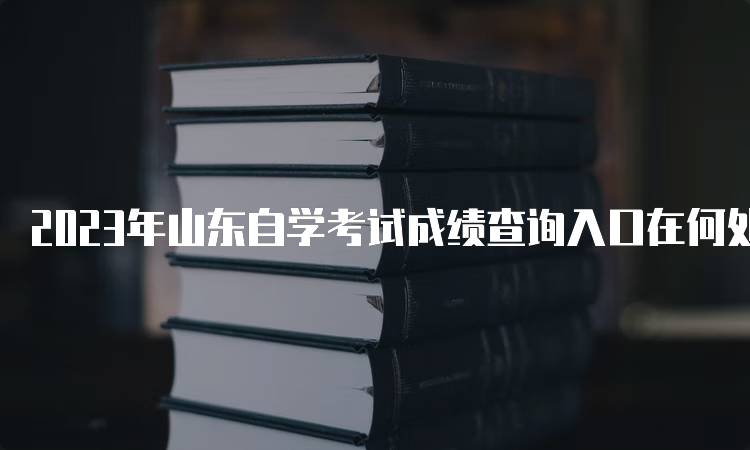 2023年山东自学考试成绩查询入口在何处？山东省教育考试院