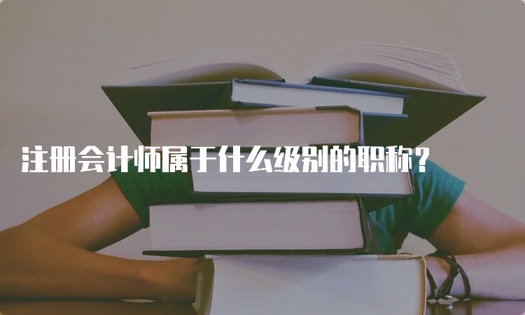 注册会计师属于什么级别的职称？