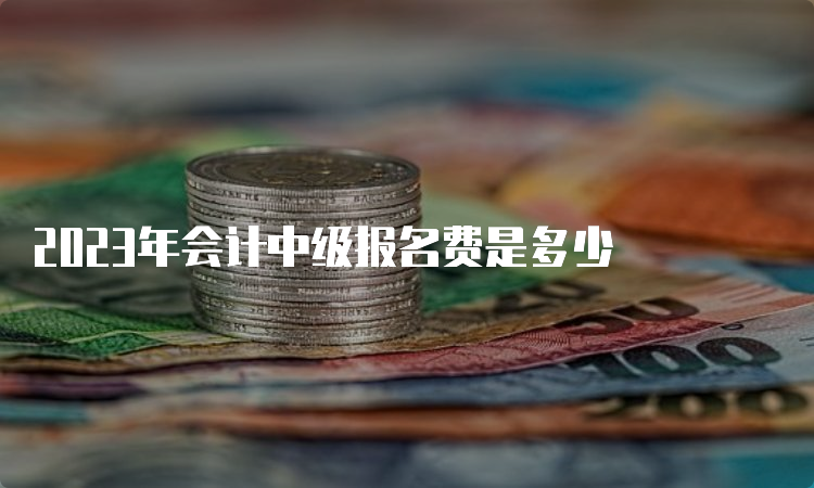 2023年会计中级报名费是多少