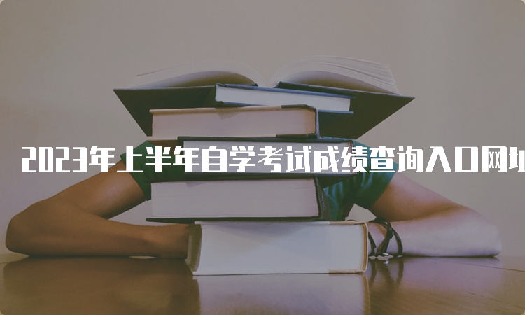 2023年上半年自学考试成绩查询入口网址