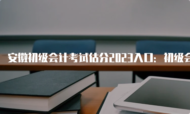 安徽初级会计考试估分2023入口：初级会计实务和经济法基础