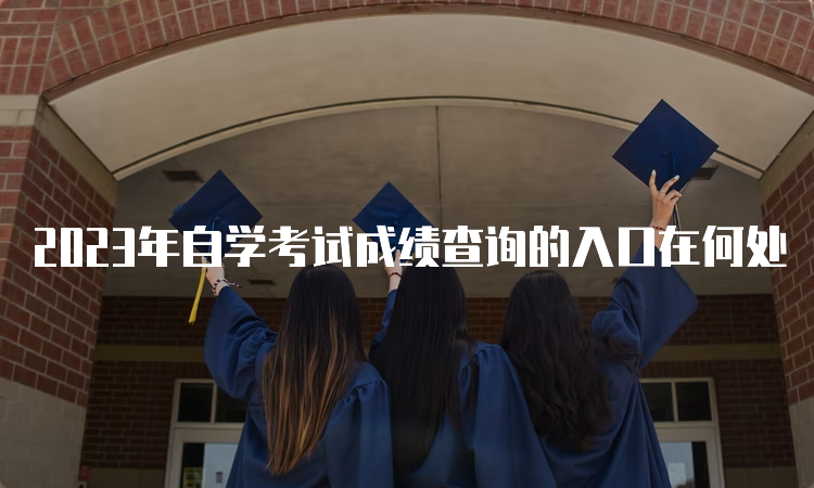 2023年自学考试成绩查询的入口在何处