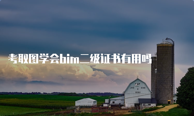 考取图学会bim二级证书有用吗