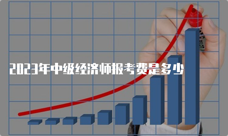 2023年中级经济师报考费是多少