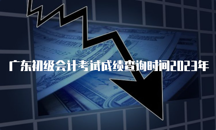 广东初级会计考试成绩查询时间2023年