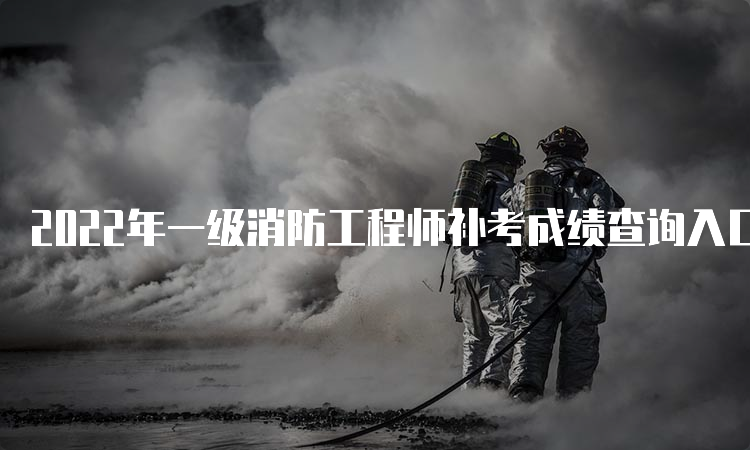 2022年一级消防工程师补考成绩查询入口河南