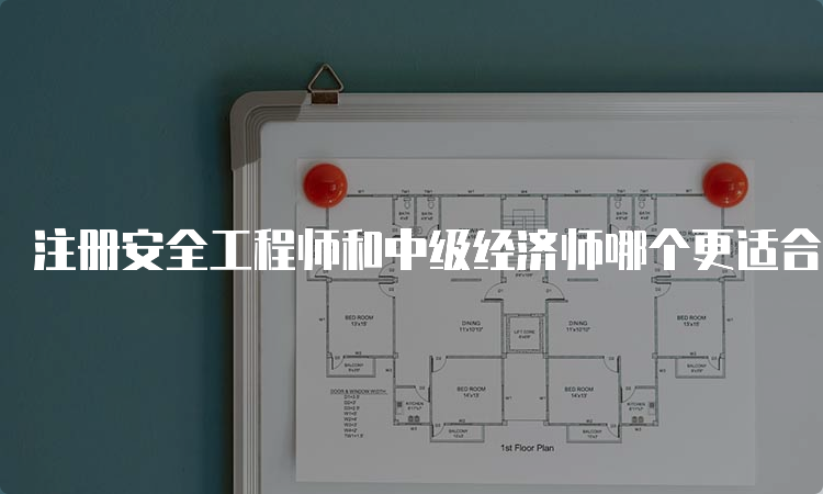 注册安全工程师和中级经济师哪个更适合考？