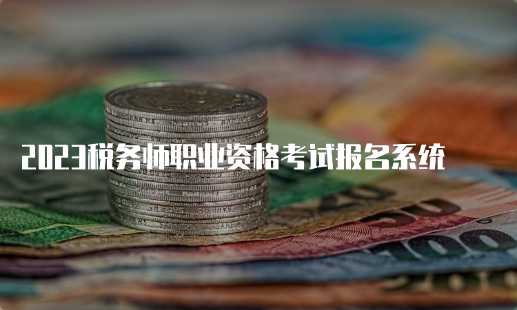 2023税务师职业资格考试报名系统