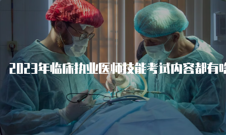 2023年临床执业医师技能考试内容都有啥