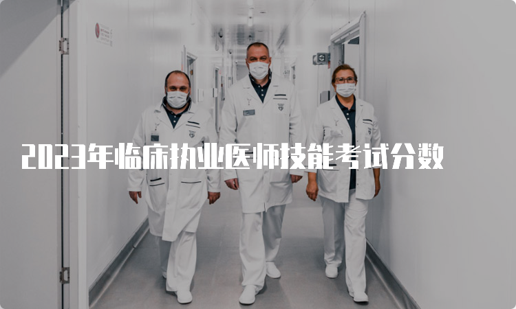 2023年临床执业医师技能考试分数