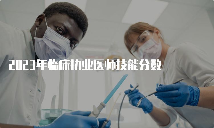 2023年临床执业医师技能分数