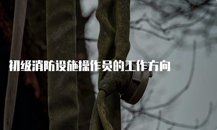 初级消防设施操作员的工作方向