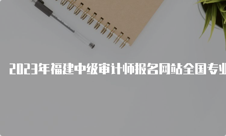 2023年福建中级审计师报名网站全国专业技术人员资格考试报名服务平台