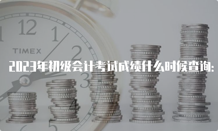 2023年初级会计考试成绩什么时候查询：6月16日前