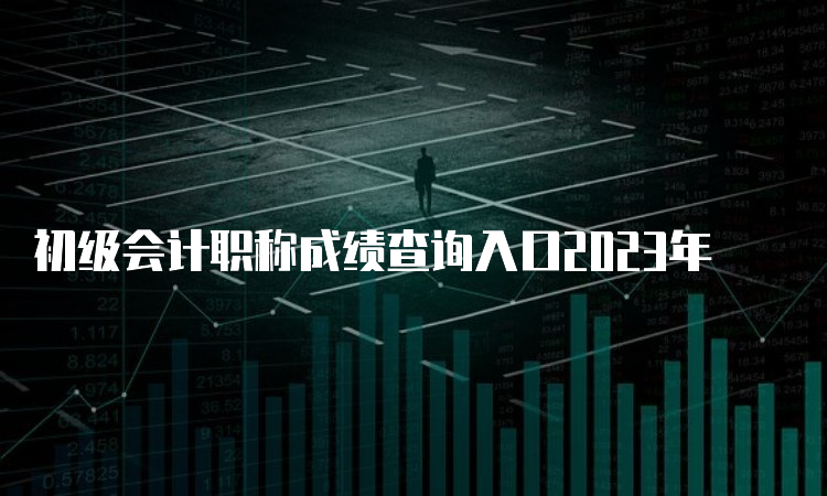 初级会计职称成绩查询入口2023年