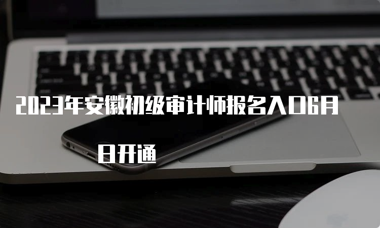 2023年安徽初级审计师报名入口6月 日开通