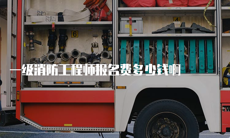 一级消防工程师报名费多少钱啊