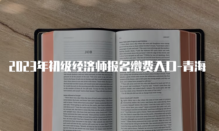 2023年初级经济师报名缴费入口-青海