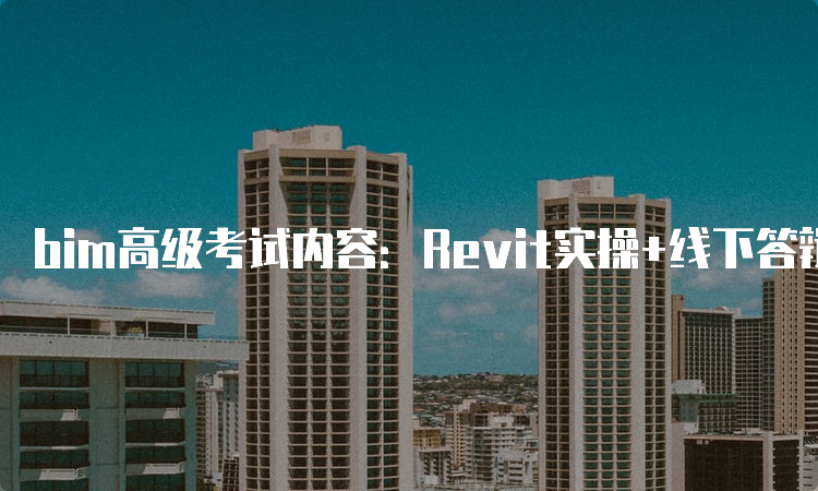 bim高级考试内容：Revit实操+线下答辩