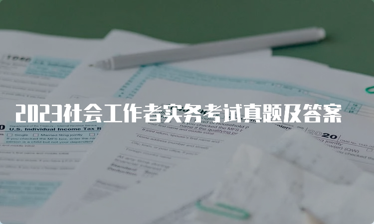 2023社会工作者实务考试真题及答案