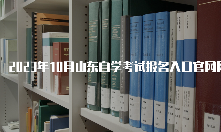 2023年10月山东自学考试报名入口官网网址：山东教育考试院