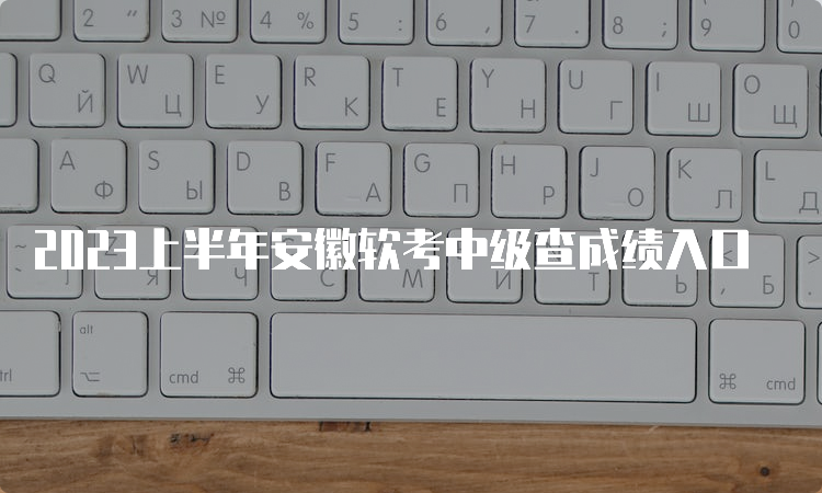 2023上半年安徽软考中级查成绩入口