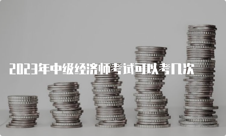 2023年中级经济师考试可以考几次