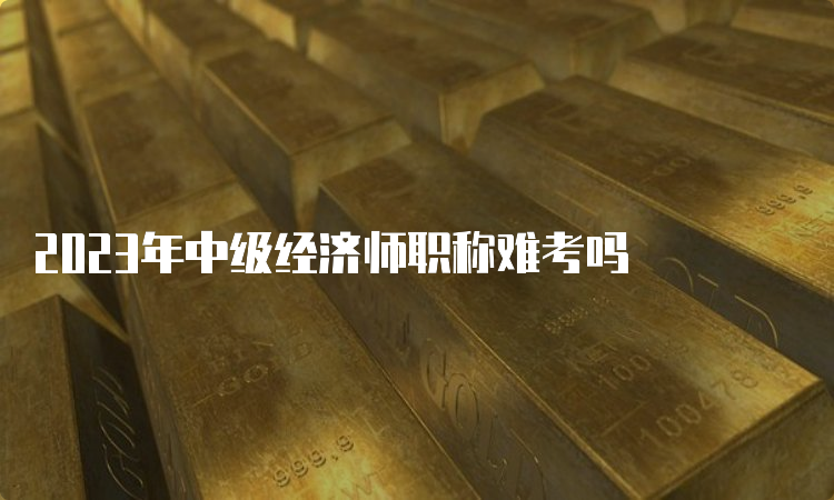 2023年中级经济师职称难考吗