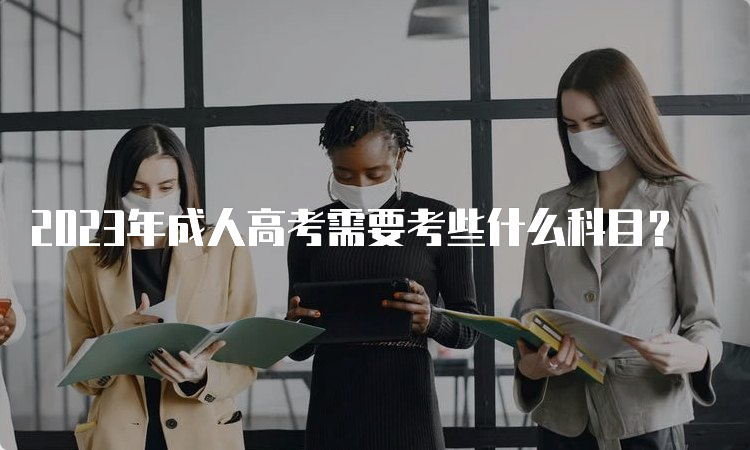 2023年成人高考需要考些什么科目？