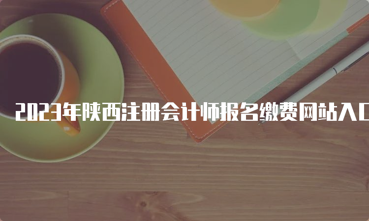 2023年陕西注册会计师报名缴费网站入口