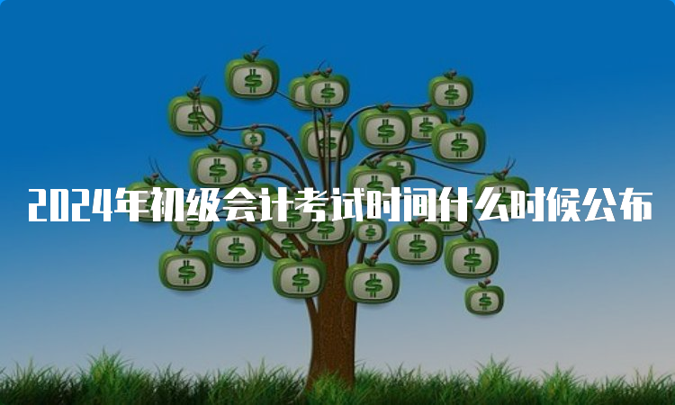 2024年初级会计考试时间什么时候公布