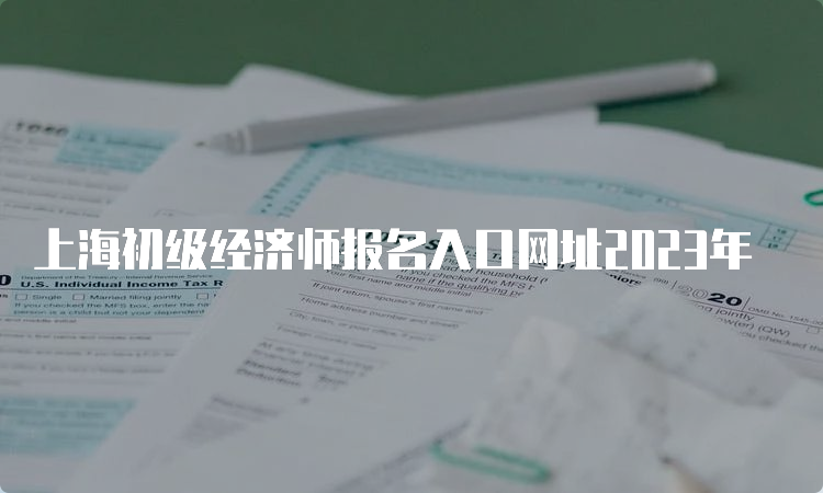 上海初级经济师报名入口网址2023年