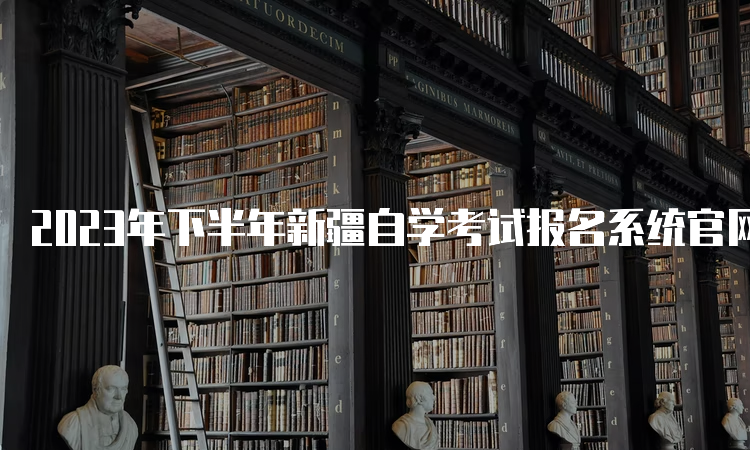 2023年下半年新疆自学考试报名系统官网入口网址