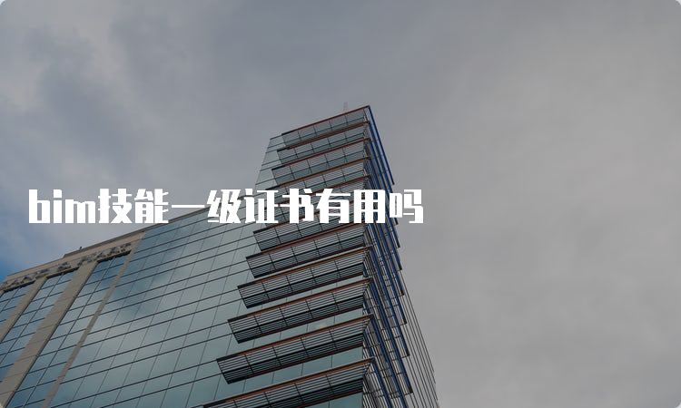 bim技能一级证书有用吗