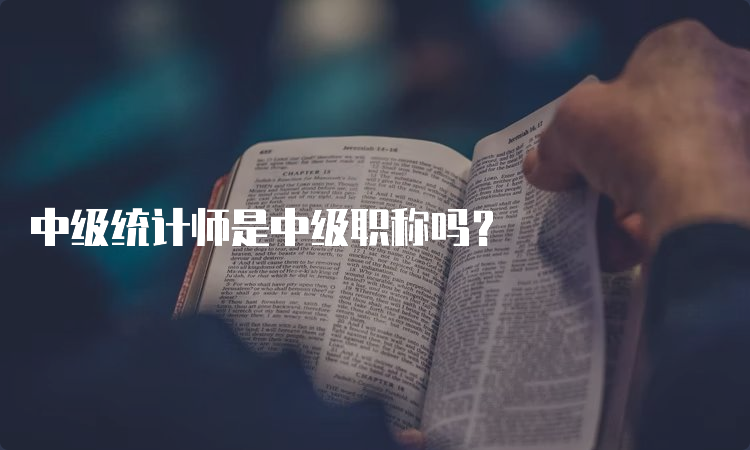 中级统计师是中级职称吗？