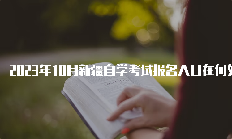 2023年10月新疆自学考试报名入口在何处呢