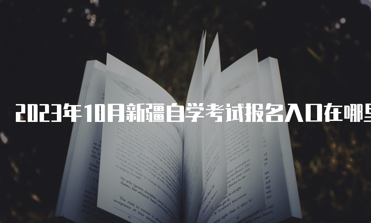 2023年10月新疆自学考试报名入口在哪里呢？