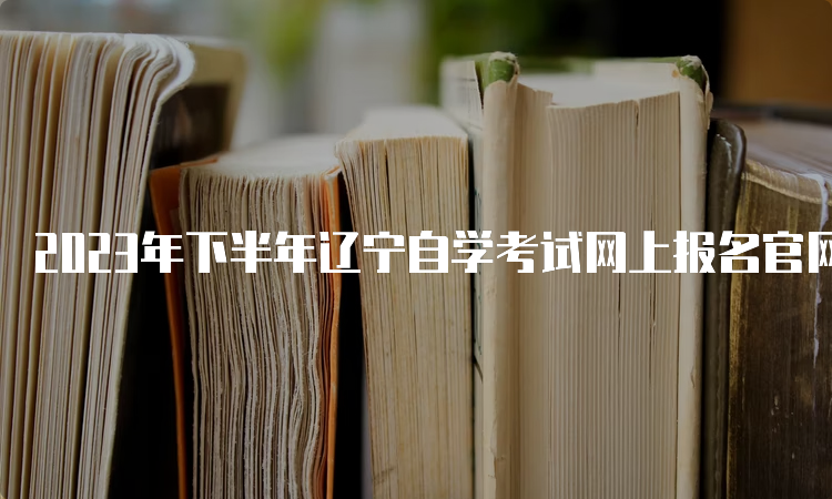 2023年下半年辽宁自学考试网上报名官网入口在何处