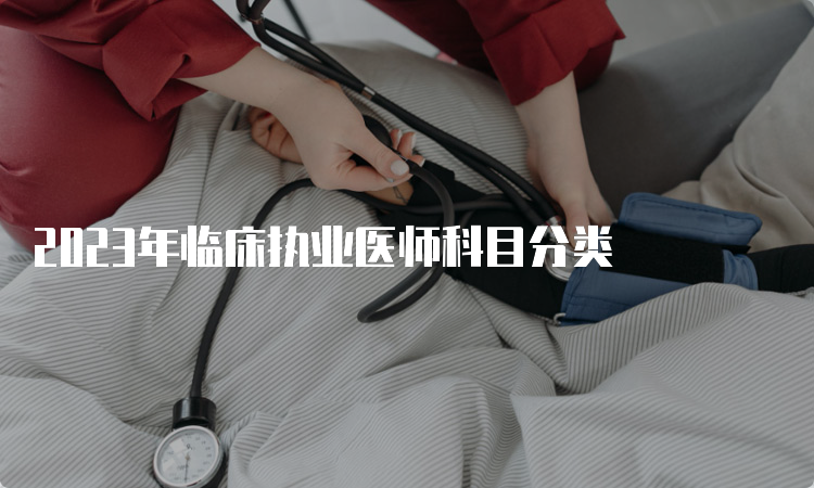 2023年临床执业医师科目分类