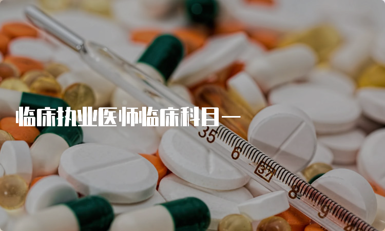 临床执业医师临床科目一