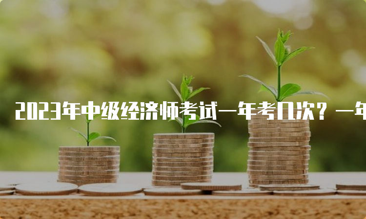 2023年中级经济师考试一年考几次？一年考一次