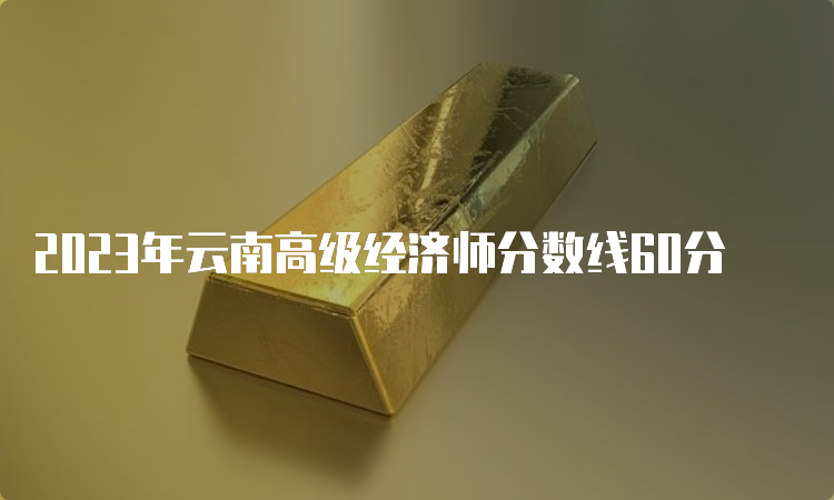 2023年云南高级经济师分数线60分