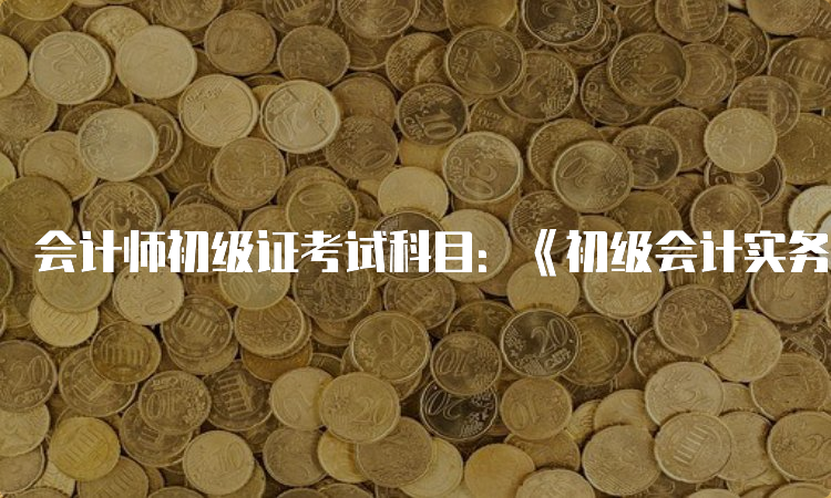 会计师初级证考试科目：《初级会计实务》及《经济法基础》