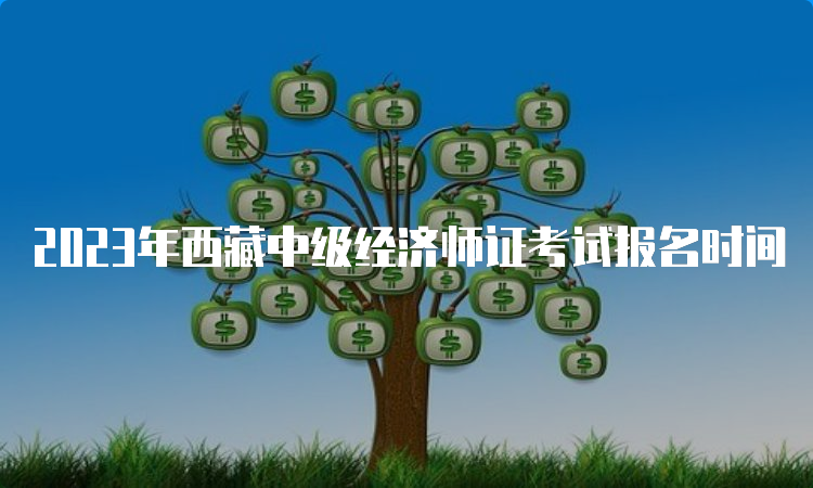 2023年西藏中级经济师证考试报名时间