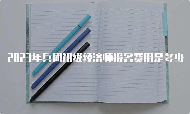 2023年兵团初级经济师报名费用是多少