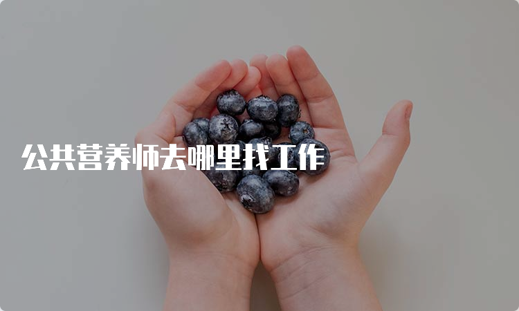 公共营养师去哪里找工作