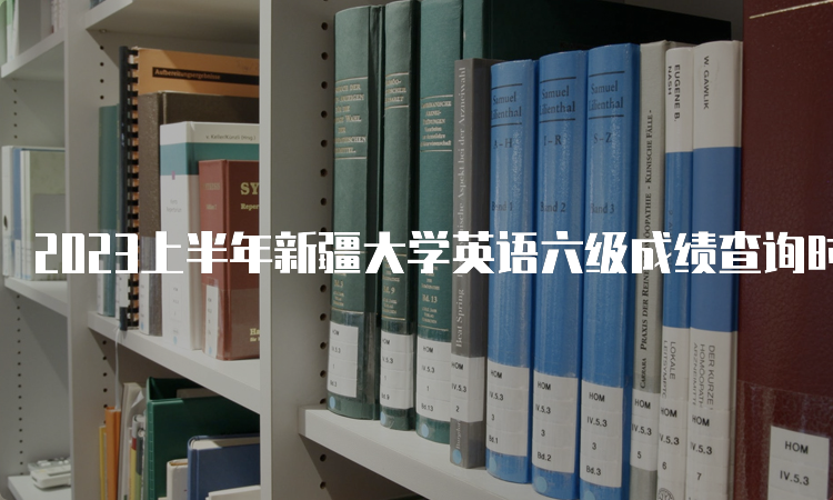 2023上半年新疆大学英语六级成绩查询时间