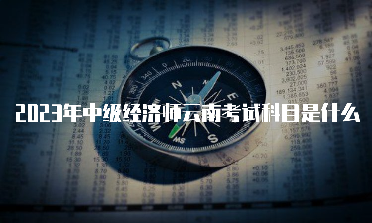 2023年中级经济师云南考试科目是什么