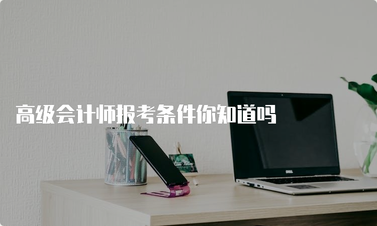 高级会计师报考条件你知道吗