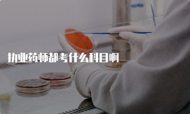 执业药师都考什么科目啊